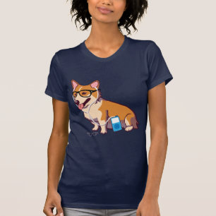 Hipster Corgi T - Shirt (ohne Text)