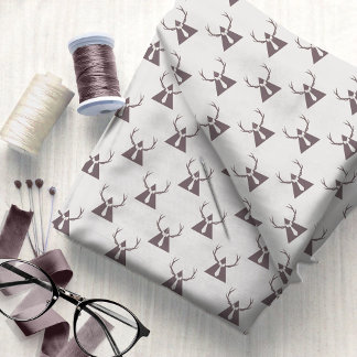 Hipster Deer Antlers, Necktie #11 ID1073 Stoff