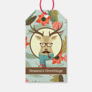 Hipster Dei Christmas Geschenkanhänger