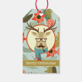 Hipster Dei Christmas Geschenkanhänger