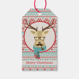 Hipster Dei Christmas Geschenkanhänger