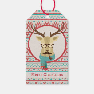 Hipster Dei Christmas Geschenkanhänger