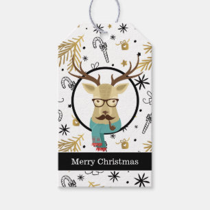 Hipster Dei Christmas Geschenkanhänger