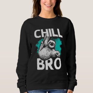 Hipster-Design mit Schlacke für Männer Kalt-Bro Sweatshirt