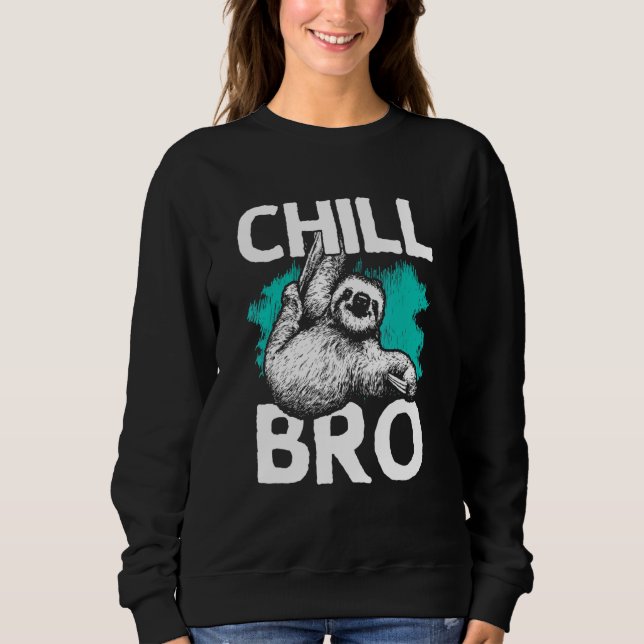 Hipster-Design mit Schlacke für Männer Kalt-Bro Sweatshirt (Vorderseite)