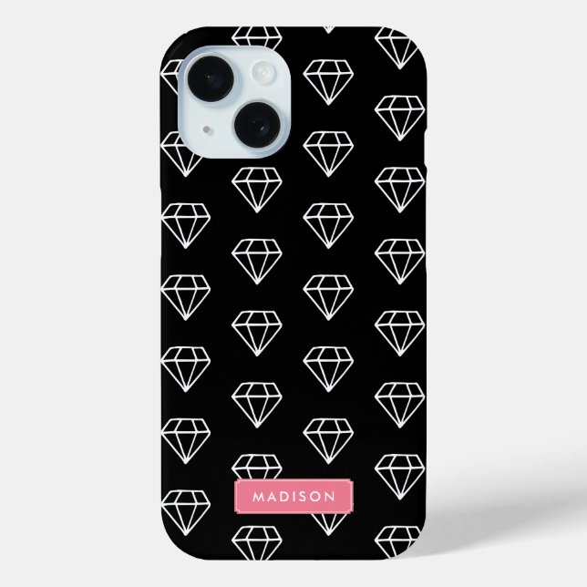 Hipster Diamonds Pattern Case-Mate iPhone Hülle (Rückseite)