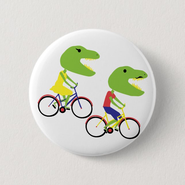 Hipster dinos button (Vorderseite)