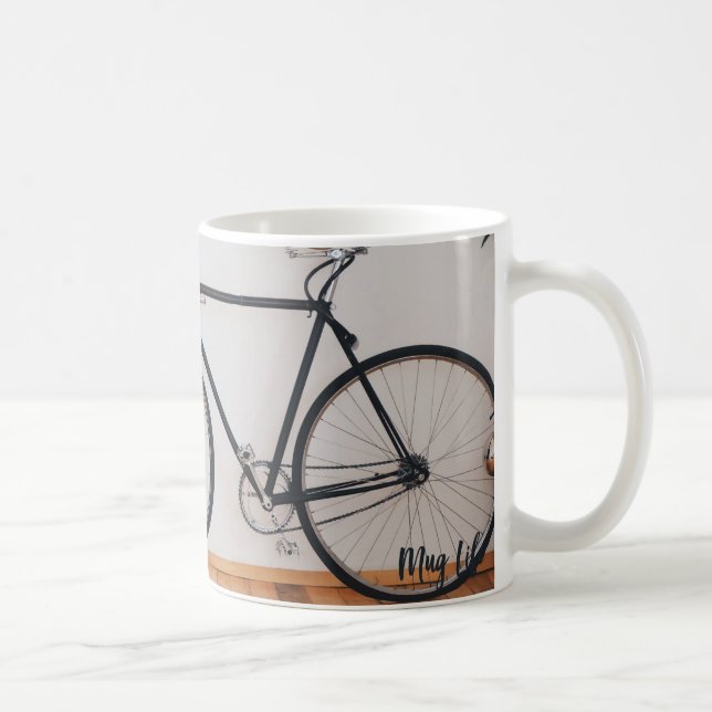 Hipster Fahrrad Foto Tasse (Rechts)