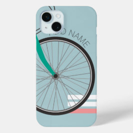 Hipster Fahrrad Pastellrad Individuelle Name iPhone 15 Mini Hülle