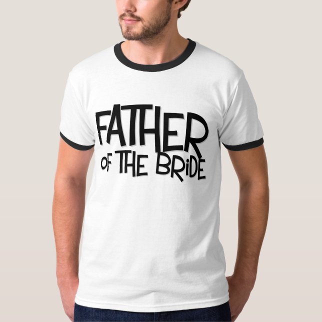 Hipster Father Bride Lite T T-Shirt (Vorderseite)