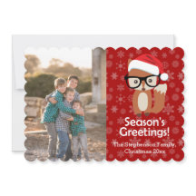 Hipster Fox Glasses Süße Tier Weihnachts-Foto