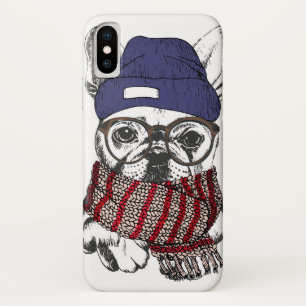 Hipster Französischer Bull-Hund Case-Mate iPhone Hülle