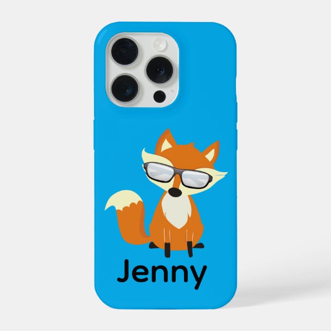 Hipster-Fuchs individuell iPhone Hülle (Rückseite)