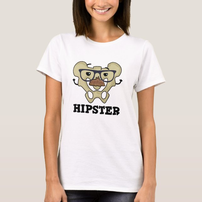 Hipster Funny Angesagt Bone Anatomie Pun T-Shirt (Vorderseite)