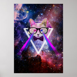 Hipster-Galaxie Poster