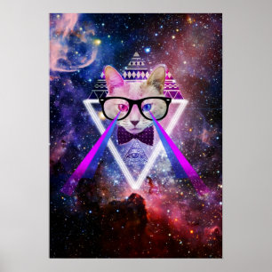 Hipster-Galaxie Poster