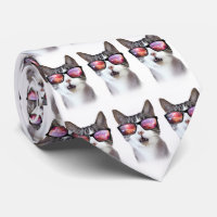 Hipster Galaxy Space Cat Krawatte