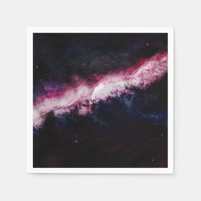Hipster Galaxy Universe Serviette (Vorderseite)