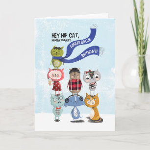 Hipster-Geburtstag Karte