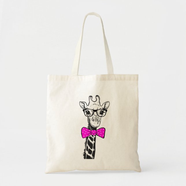 Hipster-Giraffe Tragetasche (Vorne)