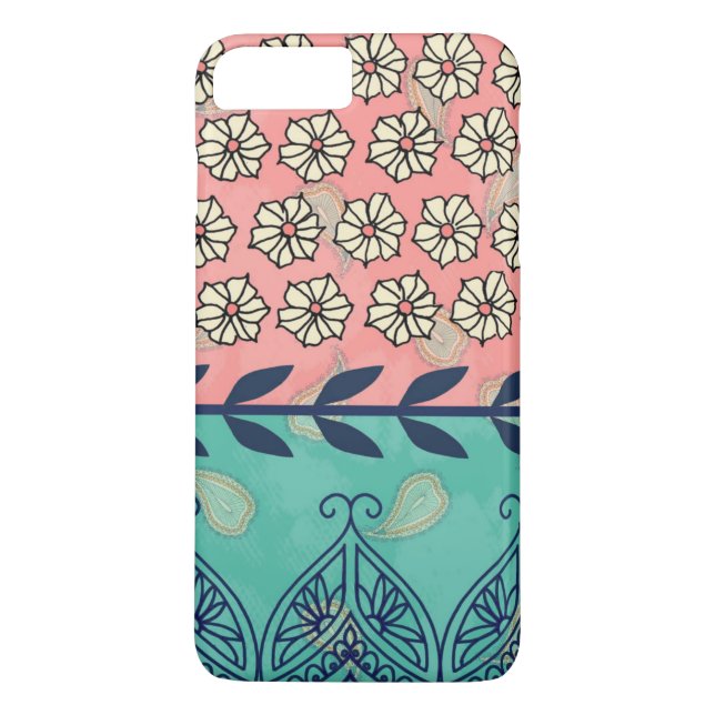 Hipster Girly Boho Paisley iPhone 7 Plusfall Case-Mate iPhone Hülle (Rückseite)