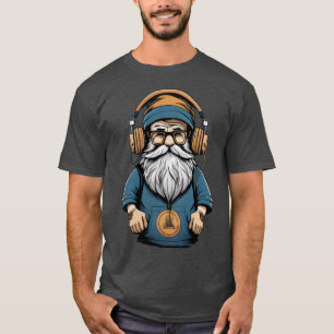Hipster Gnome-Kopfhörer T-Shirt
