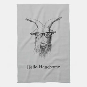 Hipster Goat Geschirrtuch