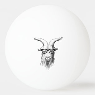 Hipster Goat Tischtennisball
