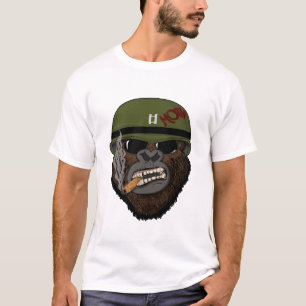 Hipster Gorilla mit Brille & Funny Monkey T-Shirt