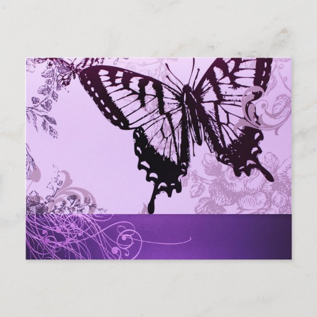 Hipster gurt boho chic Schmetterling Postkarte (Vorderseite)