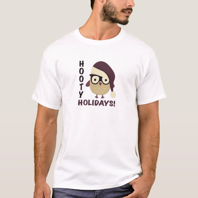 Hipster Hooty Ferien! T-Shirt (Vorderseite)