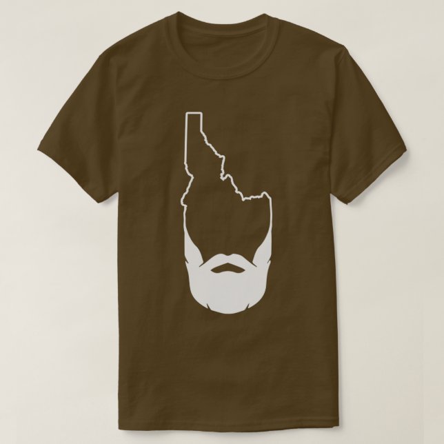 Hipster Idaho Beard Boise Idaho Berühmter Kartoffe T-Shirt (Design vorne)