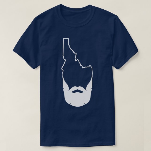 Hipster Idaho Beard Boise Idaho Berühmtes Kartoffe T-Shirt (Design vorne)