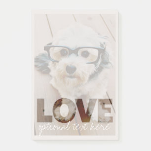 Hipster Instagram Foto Art - Liebe Farbüberlagerun Post-it Klebezettel