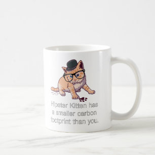 Hipster-Kätzchen-Tasse Kaffeetasse