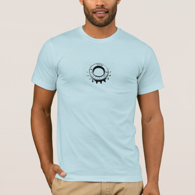 Hipster-Kettenrad T-Shirt (Vorderseite)