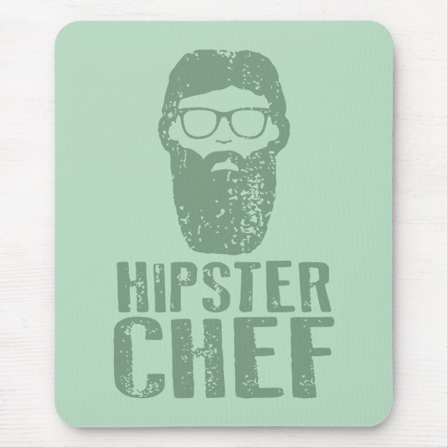 Hipster Koch Mousepad (Vorne)