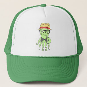Hipster-Kraken-Hut Truckerkappe