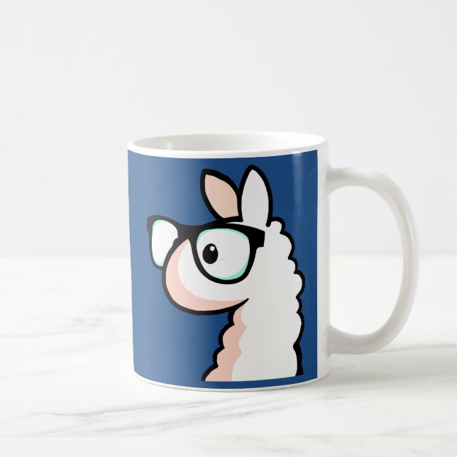 Hipster-Lama Kaffeetasse (Rechts)