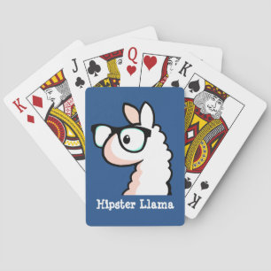Hipster-Lama Spielkarten