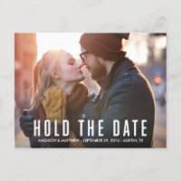 Hipster Liebe | Save the Date Postkarte