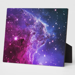 Hipster Lila Ombre-Affen-Kopf-Nebel 10x8 Fotoplatte