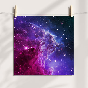 Hipster Lila Ombre Affenkopfnebel Poster