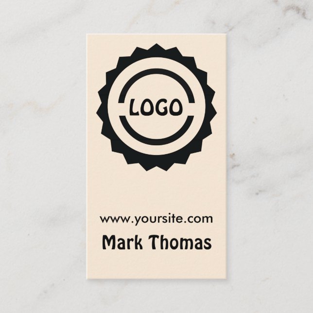 Hipster-Logo-Abzeichen Visitenkarte (Vorderseite)