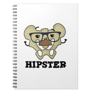 Hipster Lustiger Hüftknochen Anatomie Wortspiel Notizblock