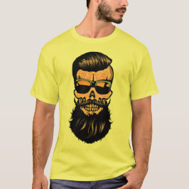 Hipster_mexico_kopf_de_mort_crane_barbe_moustac T-Shirt