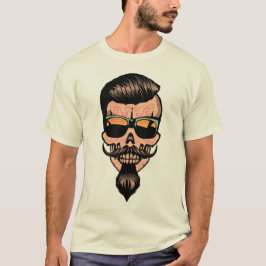 hipster_mexico_kopf_de_mort_crane_barbiche_fant T-Shirt