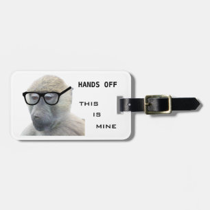 Hipster Monkey mit Brille Gepäckanhänger