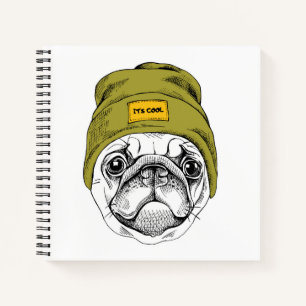 Hipster Mops   Es ist Cool Notizbuch
