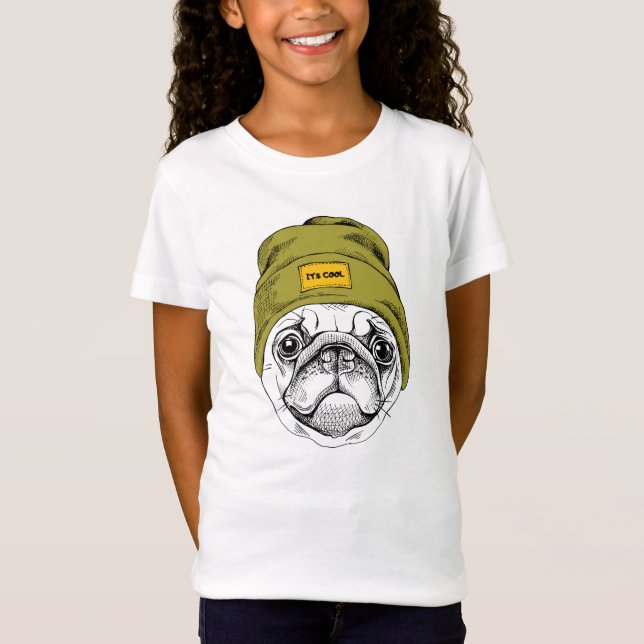 Hipster-Mops | ist es cool T-Shirt (Vorderseite)